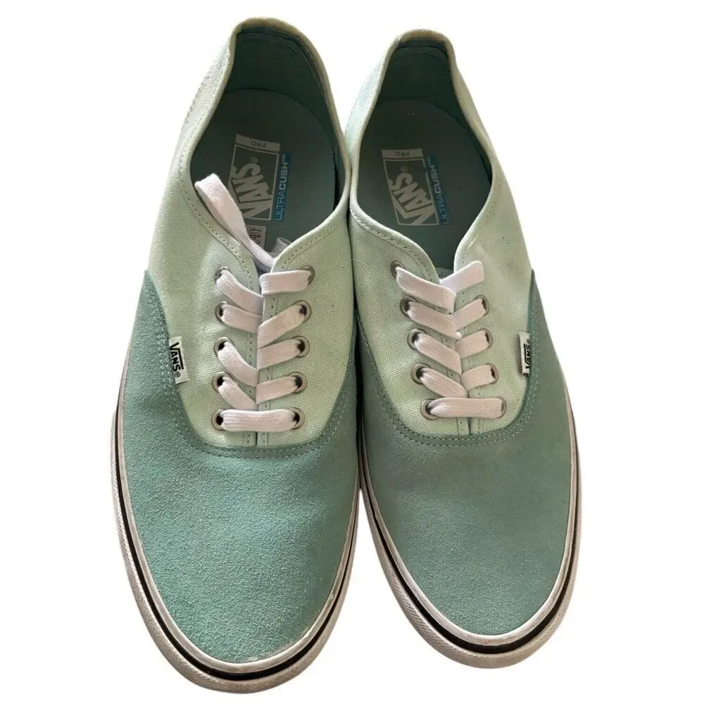 VANS Authentic Pro Aqua Haze Soothing Sea, Mens Sz 13 Skate UltraCush Classic